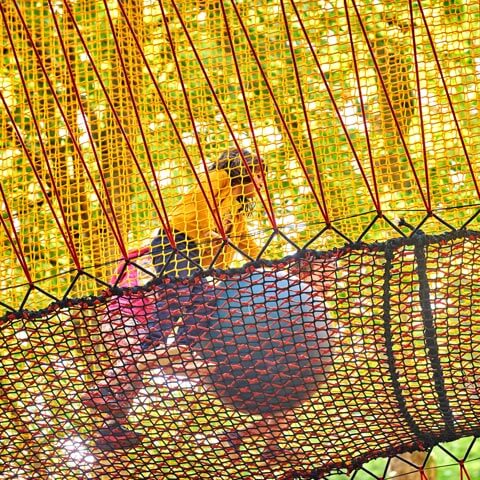 Balade au Parcabout, filets dans les arbres, Plélo 22